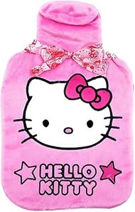 Hello Kitty Pink Star Hot Water Bottle & Cover Set - 2Ltr