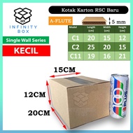 Small Size BOX - C1,2,11&12 RSC Carton Packaging Box - A Flute - Single Wall Series 5 mm