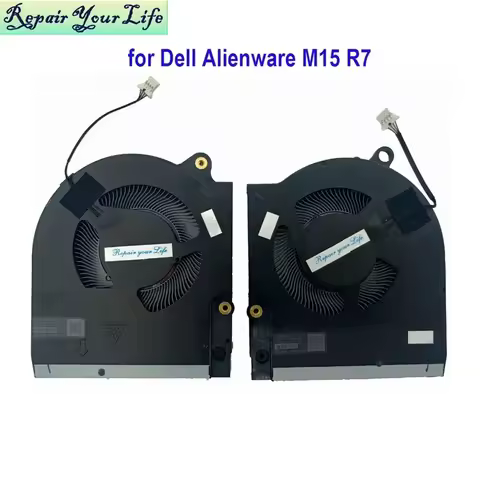 DF CPU GPU Fan For Dell For Alienware M15 R7 M15R7 ALWM15-R2763QB Gaming Laptop Cooling VGA Fans EG7