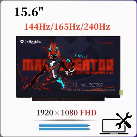 For Dell G15 5510 5511 5515 5520 5521 5525 5530 5535 144Hz/165Hz 240Hz 15.6“ laptop screen