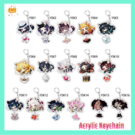 Denht อะนิเมะปีศาจฆ่า Kimetsu No Yaiba Tanjiro Kamado พวงกุญแจคอสเพลย์อะคริลิคจี้พวงกุญแจพวงกุญแจการ