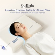 Owllight Ocean Superior Sleep Double Core R-shaped Memory Foam Pillow