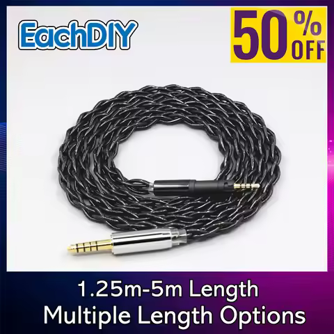 99% Pure Silver Palladium Graphene Floating Gold earphone Cable For Sennheiser HD599 HD569 HD 560S H