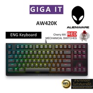 Dell Alienware Gaming Keyboard AW420K (Wired USB RGB Mechanical with Cherry MX RED) Center Warranty