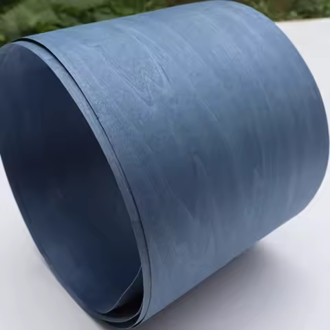 Blue Maple Wood Veneer L: 2.5metersx200x0.5mm Maple Pure Solid Wood Veneer Exotic Veneer , Dyed Wood