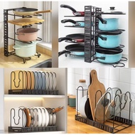 Pot Rack Under Sink Pot Rack/ Stacked Pot Rack/ 8-Tier Stackable Pot Rack Kitchen Rack LIBRA 8 LAYER