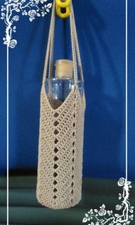 手工編織薄型0.8細線水壺提袋