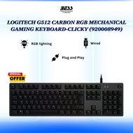LOGITECH G512 CARBON RGB MECHANICAL GAMING KEYBOARD-CLICKY
