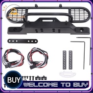 for TRX4 Metal Front Camel Trophy Bumper with Light for 1/10 RC Crawler Car  TRX4 -4