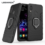 For Huawei Nova 3i Phone Case, Silicone TPU And Hard PC Luxury Armor Shockproof Metal Ring Holder Cover