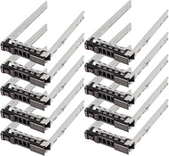 10PCS,2.5" Hard Drive Tray Caddy for Dell PowerEdge Server - T440 T640 R330 R430 T430 R630 T630 R730
