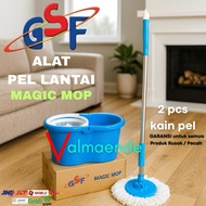 Rotating Floor Mop Automatic Floor Cleaner Magic Mop Set Bucket Stick Mop Cloth GSF 433