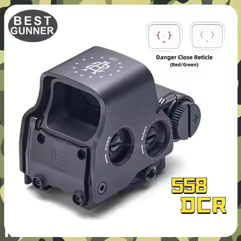 EOTECH 558 DCR Retic Holographic Red Dot Sight Airsoft Hunting NV function