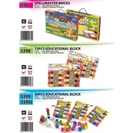 SPELL MASTER BRICKS / 72PCS EDUCATIONAL BLOCK / 36 PCS EDUCATIONAL BLOCK <130,3398,3399>