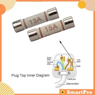 (10pcs) 13A 15A Replacement Fuse Plug top Fuse Ceramic Fuse 13A Fius BS1362