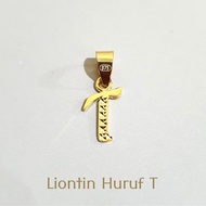 Liontin Huruf T Kadar 875 Kado Istimewa Pendant Mata Kalung 20K 20 karat Pendant Jewelry Collection Beauty Kado Wanita Remaja Spesial Istimewa Liontin Emas 875