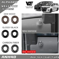 toyota alphard vellfire anh40 car door lock frame accessories skhongauto