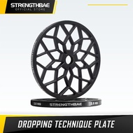 Bumper Plates 2.5kg STRENGTHBAE 45cm Technique Bumper Plate Weighing 2.5 kg Weight Plate Load Plate 