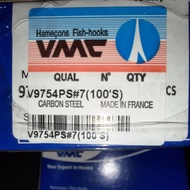 VMC 9754 Hooks #7 &amp; #8 100pcs/box Made in France. Mata Kail  VMC 9754 &amp; 9746 #7 &amp; #8