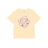 Áo Thun Baby Tee AB75 Miucho Form Ôm Cotton Co Giãn In Graphic Happy