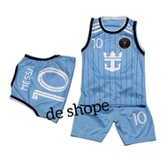 Singlet football shirt set 1 to 10 years old, messi haaland ronaldo mbappe football shirt, Indonesia