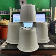 Pvc white flower pots/Training pot 50pcs(19cm/18cm)