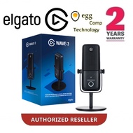 ELGATO WAVE 3 PREMIUM MICROPHONE AND DIGITAL MIXING SOLUTION FOR STREAMING WITH CAPACITIVE MUTE 10MA
