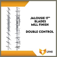 – ➧ ▧ Jalousie Frame 17 Blades for Louver Window 1 Pair