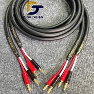Sommer Germany speaker wire with 2 banana ends, each side is 2.5m, 2x2.5mm copper core wire is flexi