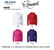 Gildan 88600 Adult Full Zip Hooded Sweatshirt