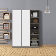 SB Design Square KONCEPT FURNITURE ตู้เสื้อผ้า ขนาด 150 ซม. รุ่น Blox สีขาวลายผ้า