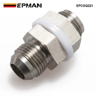 EPMAN Car Universal Turbo Steel Oil Pan Return Drain Plug Adapter Bung Fitting 10AN Weldable EPCGQ22