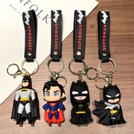 Cartoon Batman Keychain Superhero Batman Keychain Men Women Bag Pendant