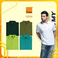 OREN SPORT QD06 Quick Dry Polo T-Shirt Unisex Sportswear Cool Fit Microfiber Plain Polo NTMY