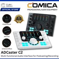 COMICA ADCASTER C2 MULTI-FUNCTIONAL AUDIO INTERFACE WITH I/O INTERFACES, 8 SOUND PADS FOR PODCASTING