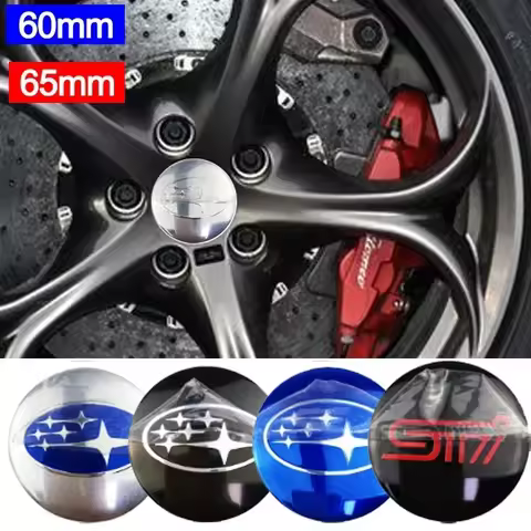 60mm/65mm Car Wheel Rims Hub Center Cap Cover for Subaru STI Forester Outback Impreza Legacy WRX BRZ