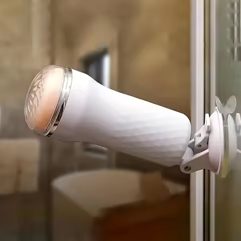 Manual Hands-Free Male Masturbator，3DVagina Texture Realistic Masturbation Cup for Men