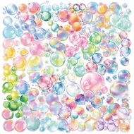 ❉ Watercolor Bubbles Series 02 PET Stickers ❉ 50Pcs/Set Waterproof Fashion DIY Doodle Decals Sticker