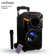 Advance K881N Speaker advance k881n meeting 8" inch + Mic Wireless Lengkap Pengatur Bass Trable