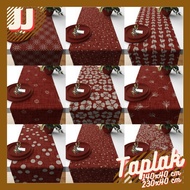 TABLE RUNNER PRINTED TABLE CLOTH RED CANVAS SERIES 140X40 AND 230X40 CM