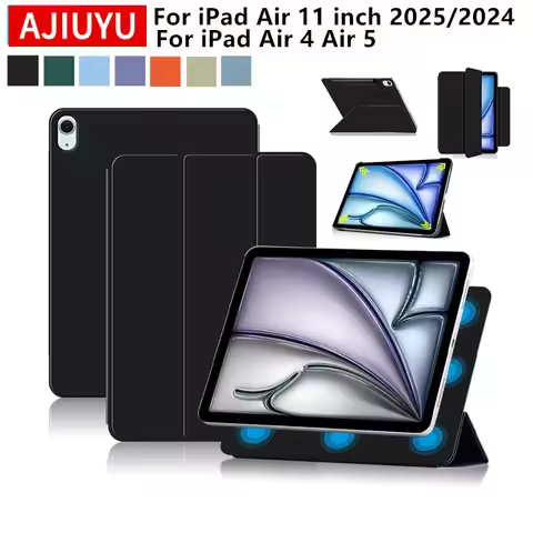 Magnetic Case for iPad Air 11 inch M3 2025 iPad Air 11 M3 M2 Smart Cover Funda for iPad Air 11 inch 