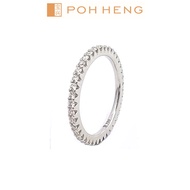 Poh Heng Jewellery 18K Diamond Band Classic Ring