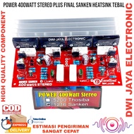 POWER 400WATT SETEREO USES SANKEN 5DY Amplifier Power Amplifier