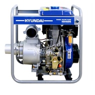 HYUNDAI ปั๊มสูบน้ำ รุ่น HD40DE กำลัง 10HP ขนาด 4 นิ้ว (กุญแจสตาร์ท/เชือกดึง)  ปั๊มดีเซล  เครื่องยนต์ 4 จังหวะ ปั๊มน้ำ