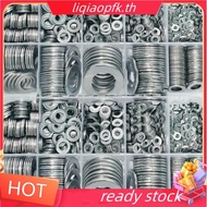 store 1250pcs 304 Stainless Steel Flat Washers Assortment Kit M2 M2.5 M3 Suitable for Home Decoratio