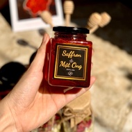 Saffron Soaked With Honey - Jar 1gram-180ml - SAFFRON Tay A Bahraman Super Negin - SAFFRON Pistil - Exclusive Imported From Iran