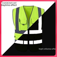 8 Colors Safety Vest Reflective Enginneer Construction Work Vest  Hi Vis Vest For Men and Women Work