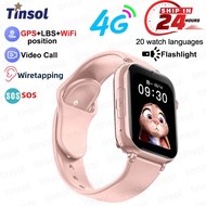 Kids 4G Smart Watch SOS GPS Location Tracker Sim Card Video Call WiFi Chat Camera Flashlight Waterproof Smartwatch For Children