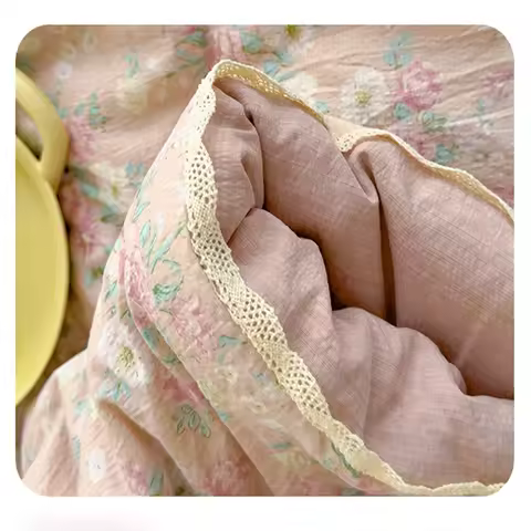 New Sweet Printed Air-Condition Blanket Soft Skin-Friendly quilted quilt Breathable Cooling Summer C