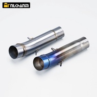 Motorcycle Exhaust Middle Link Pipe Stainless 51MM Interface Slip on Escape Mid Section for HONDA CB